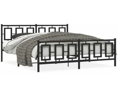 Lova Lovos rėmas su galvūgaliu/kojūgaliu, juodas, 183x213cm, metalas