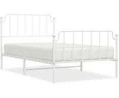 Lova Lovos rėmas su galvūgaliu/kojūgaliu, baltas, 107x203cm, metalas