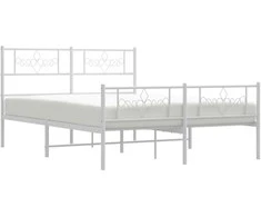 Lova Lovos rėmas su galvūgaliu/kojūgaliu, baltas, 120x200cm, metalas