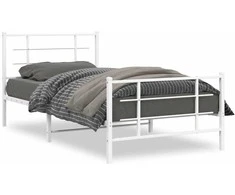 Lova Lovos rėmas su galvūgaliu/kojūgaliu, baltas, 107x203cm, metalas