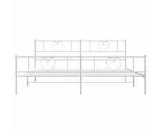 Lova Lovos rėmas su galvūgaliu/kojūgaliu, baltas, 183x213cm, metalas