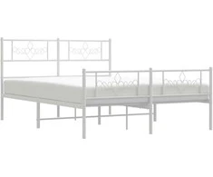 Lova Lovos rėmas su galvūgaliu/kojūgaliu, baltas, 140x200cm, metalas