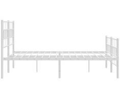 Lovos rėmas su galvūgaliu/kojūgaliu, baltas, 120x200cm, metalas