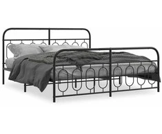 Lova Lovos rėmas su galvūgaliu/kojūgaliu, juodas, 183x213cm, metalas