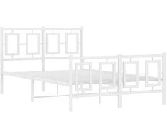 Lova Lovos rėmas su galvūgaliu/kojūgaliu, baltas, 120x200cm, metalas