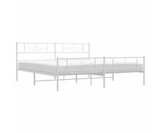 Lova Lovos rėmas su galvūgaliu/kojūgaliu, baltas, 183x213cm, metalas