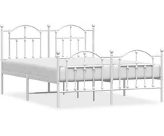 Lova Lovos rėmas su galvūgaliu/kojūgaliu, baltas, 140x190cm, metalas
