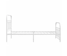 Lova Lovos rėmas su galvūgaliu/kojūgaliu, baltas, 100x190cm, metalas