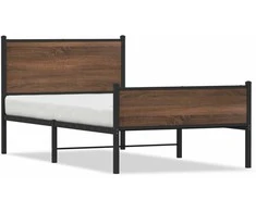 Lova Lovos rėmas be čiužinio, rudas ąžuolo, 100x190cm, metalas