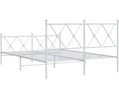 Lova Lovos rėmas su galvūgaliu/kojūgaliu, baltas, 140x200cm, metalas