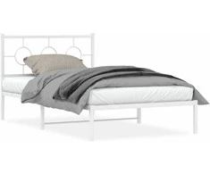 Lova Lovos rėmas su galvūgaliu/kojūgaliu, baltas, 107x203cm, metalas