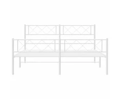 Lova Lovos rėmas su galvūgaliu/kojūgaliu, baltas, 150x200cm, metalas