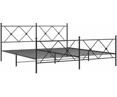 Lova Lovos rėmas su galvūgaliu/kojūgaliu, juodas, 183x213cm, metalas