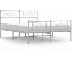Lova Lovos rėmas su galvūgaliu/kojūgaliu, baltas, 120x190cm, metalas