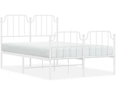 Lova Lovos rėmas su galvūgaliu/kojūgaliu, baltas, 120x200cm, metalas