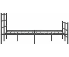 Lova Lovos rėmas su galvūgaliu/kojūgaliu, juodas, 135x190cm, metalas