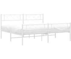 Lova Lovos rėmas su galvūgaliu/kojūgaliu, baltas, 183x213cm, metalas