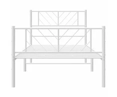 Lova Lovos rėmas su galvūgaliu/kojūgaliu, baltas, 107x203cm, metalas