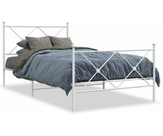 Lova Lovos rėmas su galvūgaliu/kojūgaliu, baltas, 107x203cm, metalas