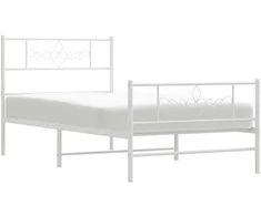 Lova Lovos rėmas su galvūgaliu/kojūgaliu, baltas, 107x203cm, metalas