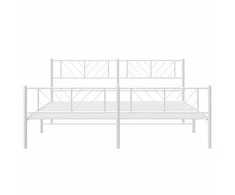 Lova Lovos rėmas su galvūgaliu/kojūgaliu, baltas, 183x213cm, metalas