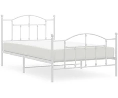 Lova Lovos rėmas su galvūgaliu/kojūgaliu, baltas, 107x203cm, metalas