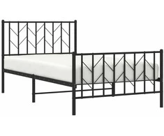 Lova Lovos rėmas su galvūgaliu/kojūgaliu, juodas, 100x190cm, metalas