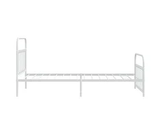 Lova Lovos rėmas su galvūgaliu/kojūgaliu, baltas, 107x203cm, metalas