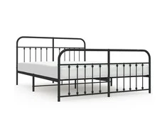 Lova Lovos rėmas su galvūgaliu/kojūgaliu, juodas, 183x213cm, metalas