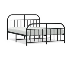 Lova Lovos rėmas su galvūgaliu/kojūgaliu, juodas, 183x213cm, metalas