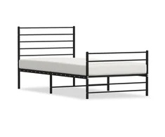 Lova Lovos rėmas su galvūgaliu/kojūgaliu, juodas, 107x203cm, metalas