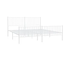 Lova Lovos rėmas su galvūgaliu/kojūgaliu, baltas, 183x213cm, metalas