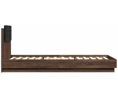 Lova Lovos rėmas su galvūgaliu, rudas ąžuolo, 100x200cm, mediena