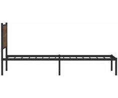 Lova Lovos rėmas be čiužinio, rudas ąžuolo, 100x190cm, metalas