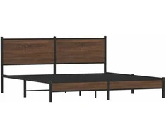 Lova Lovos rėmas be čiužinio, rudas ąžuolo, 160x200cm, metalas