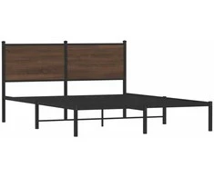Lova Lovos rėmas be čiužinio, rudas ąžuolo, 140x200cm, metalas