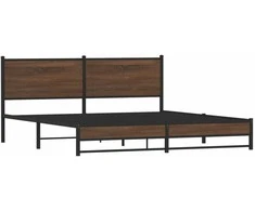 Lova Lovos rėmas be čiužinio, rudas ąžuolo, 160x200cm, metalas