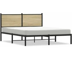 Lova Lovos rėmas be čiužinio, sonoma ąžuolo, 137x190cm, metalas