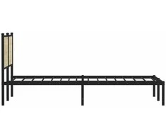 Lovos rėmas be čiužinio, sonoma ąžuolo, 140x190cm, metalas