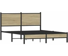 Lova Lovos rėmas be čiužinio, sonoma ąžuolo, 140x190cm, metalas