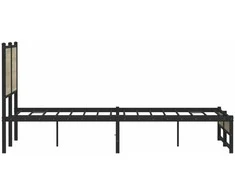 Lovos rėmas be čiužinio, sonoma ąžuolo, 137x190cm, metalas