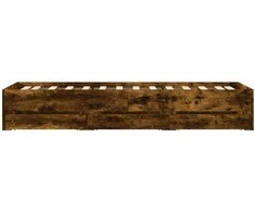 Lovos rėmas su stalčiais, dūminio ąžuolo, 100x200cm, mediena