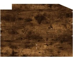 Lovos rėmas su stalčiais, dūminio ąžuolo spalvos, 90x190cm