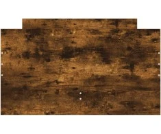 Lovos rėmas su stalčiais, dūminio ąžuolo spalvos, 90x200cm