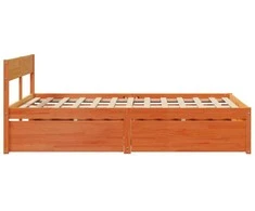 Lova Lovos rėmas be čiužinio, vaško ruda, 120x200cm, pušis