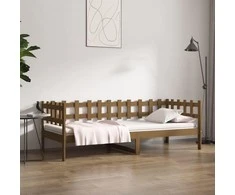Lova, medaus rudos spalvos, 80x200cm, pušies medienos masyvas