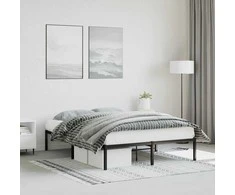Lova Metalinis lovos rėmas, juodos spalvos, 135x190cm