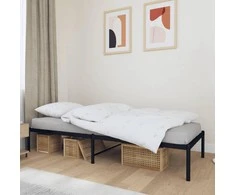 Lova Metalinis lovos rėmas, juodos spalvos, 75x190cm