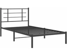 Lova Metalinis lovos rėmas su galvūgaliu, juodos spalvos, 107x203cm