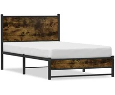 Lova Lovos rėmas be čiužinio, dūminio ąžuolo, 100x190cm, metalas